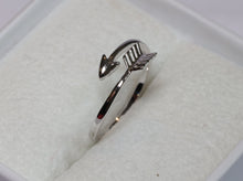 Load image into Gallery viewer, Inspirational Arrow Ring in Solid Sterling Silver Stamped .925