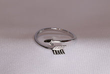 Load image into Gallery viewer, Inspirational Arrow Ring in Solid Sterling Silver Stamped .925