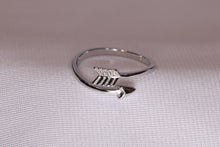 Load image into Gallery viewer, Inspirational Arrow Ring in Solid Sterling Silver Stamped .925