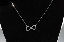 Load image into Gallery viewer, Infinity CZ Necklace in Sterling Silver