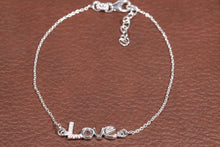 Load image into Gallery viewer, LOVE Bracelet in Sterling Silver with CZ