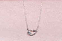 Load image into Gallery viewer, Mother's Heart Necklace in Sterling Silver