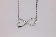 Load image into Gallery viewer, Infinity CZ Necklace in Sterling Silver