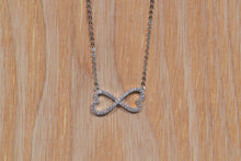 Load image into Gallery viewer, Infinity CZ Necklace in Sterling Silver