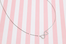 Load image into Gallery viewer, Infinity CZ Necklace in Sterling Silver