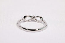 Load image into Gallery viewer, Infinity Ribbon CZ Ring in Solid Sterling Silver