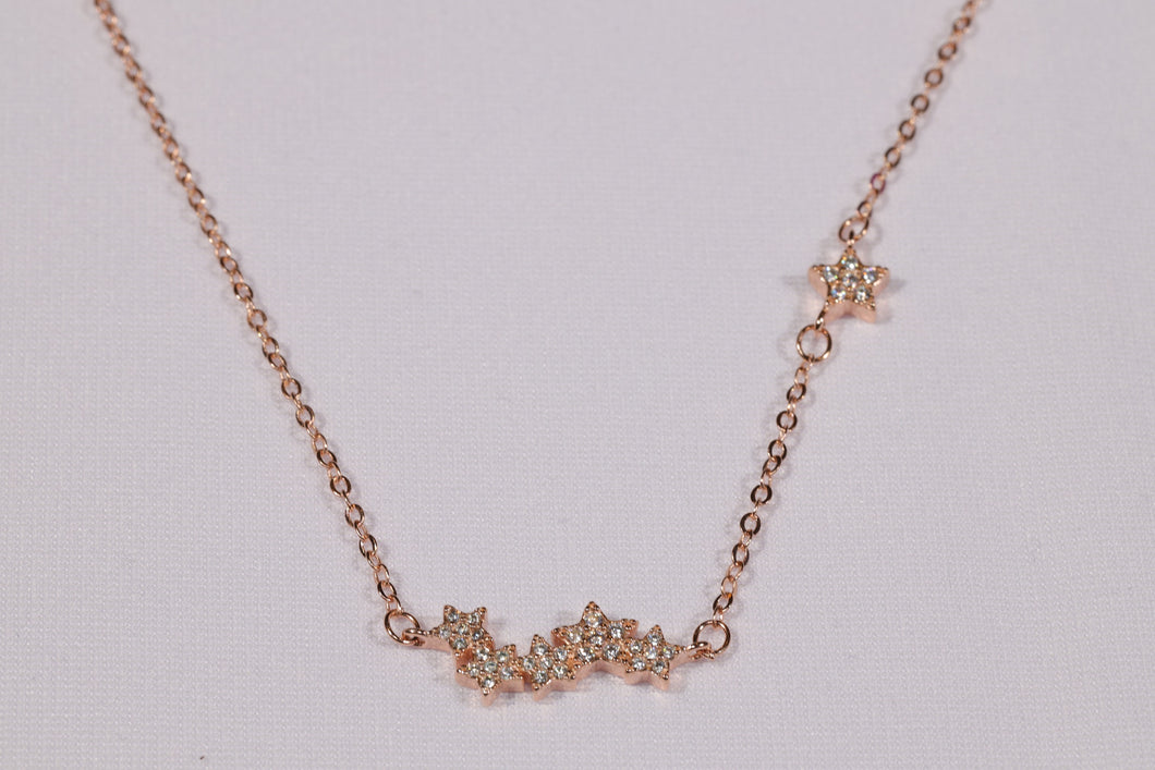 Sterling Silver Stars Necklace