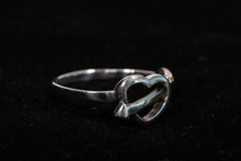 Load image into Gallery viewer, Cupid&#39;s Arrow Through a Heart Ring in Sterling Silver
